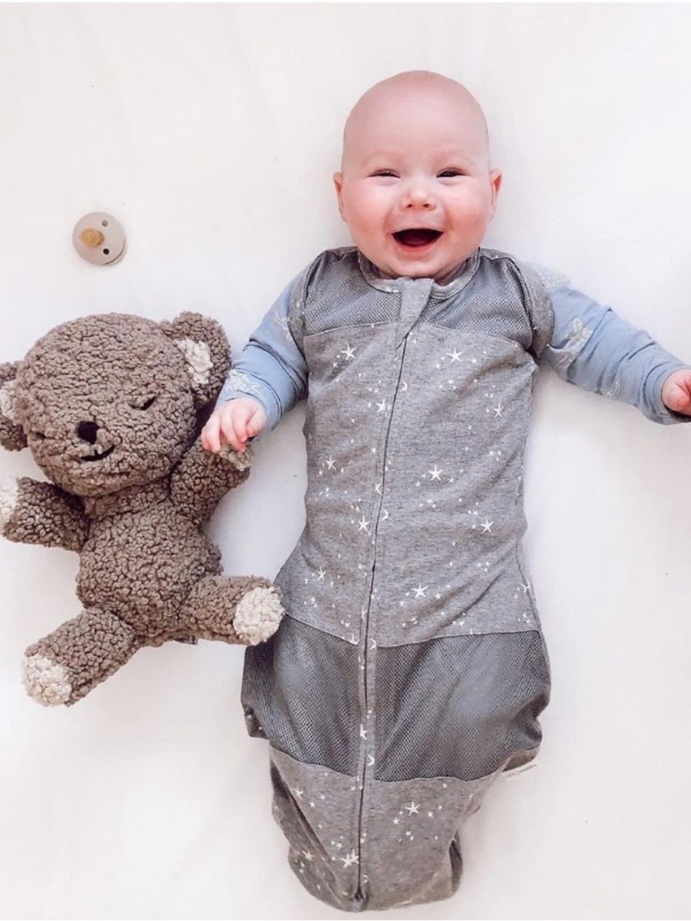 Happiest Baby Sleep Sack Swaddle- L Grey